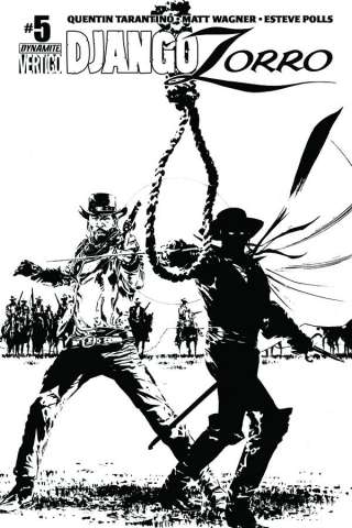 Django / Zorro #5 (15 Copy Guice B&W Cover)