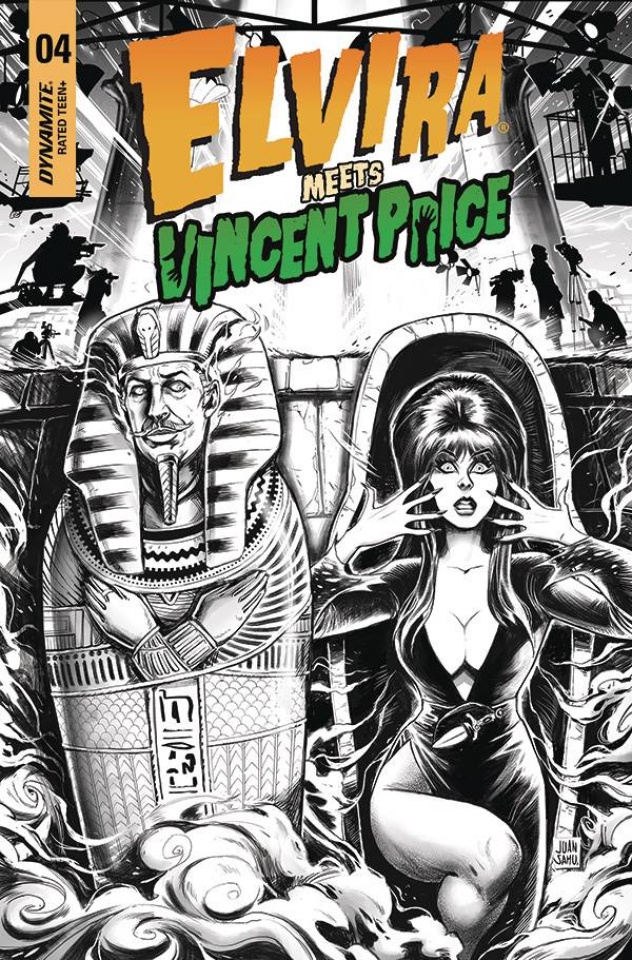 Elvira Meets Vincent Price #4 (15 Copy Samu B&W Cover)