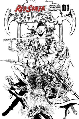 Red Sonja: Age of Chaos #1 (35 Copy Lau B&W Cover)