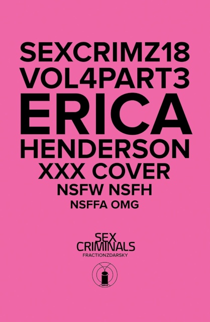 Sex Criminals #18 (XXX Erica Henderson Cover)