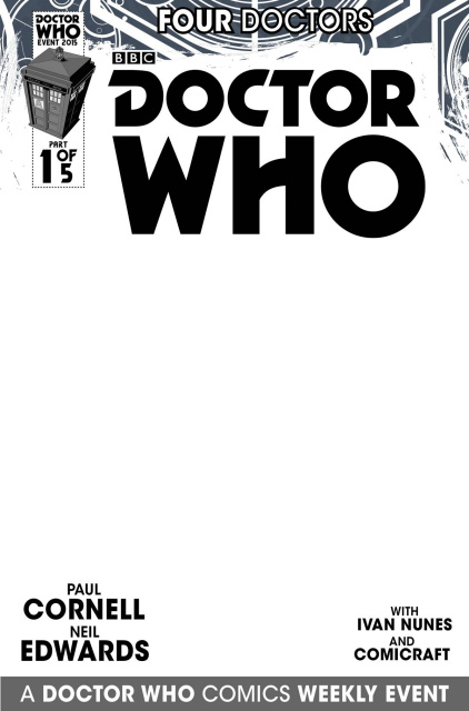 Doctor Who: Four Doctors #1 (Blank Sketch Cover)