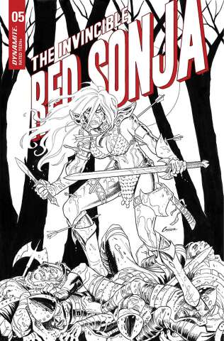 The Invincible Red Sonja #5 (15 Copy Conner B&W Cover)
