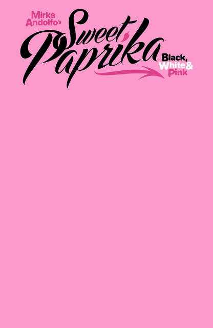 Sweet Paprika: Black, White & Pink (Blank Cover)