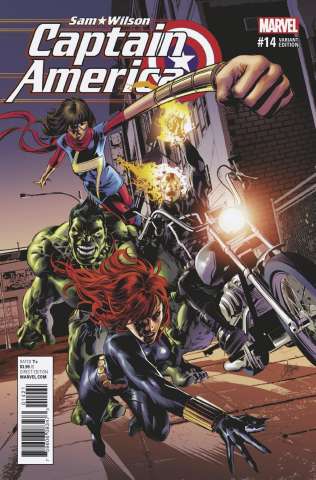 Captain America: Sam Wilson #14 (Deodato Champions Cover)
