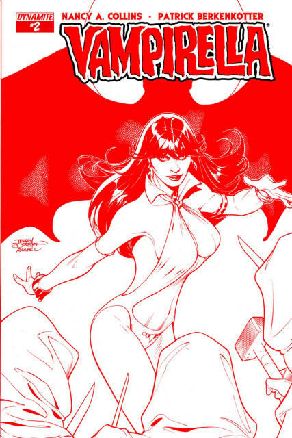 Vampirella #2 (Rare Dodson Blood Red Cover)