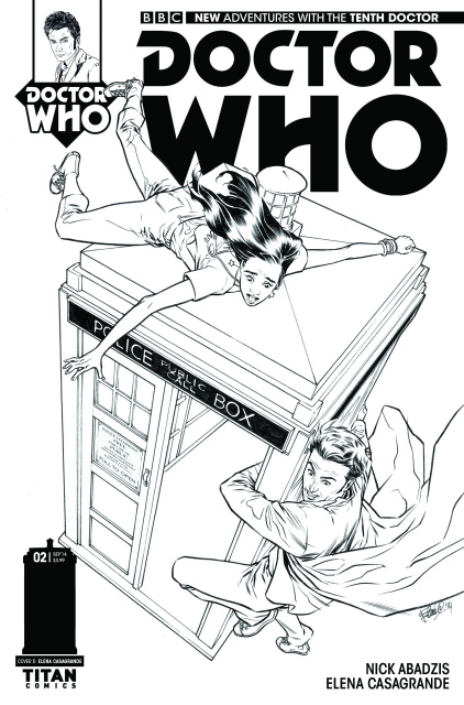 Doctor Who: New Adventures with the Tenth Doctor #2 (25 Copy Casagrande B&W Cover)