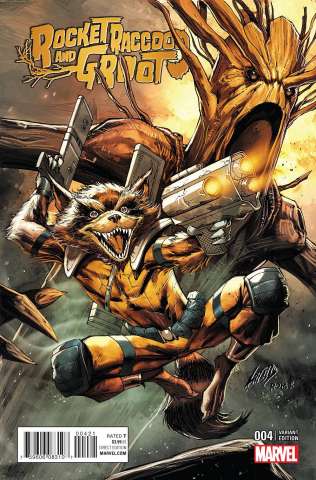 Rocket Raccoon and Groot #4 (Liefeld Classic Cover)