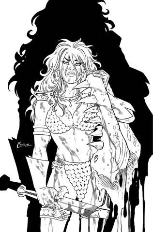 The Invincible Red Sonja #2 (40 Copy Conner Line Art Virgin Cover)