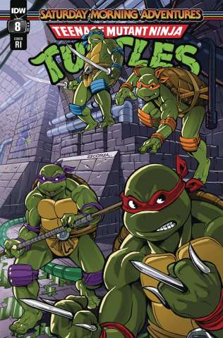 Teenage Mutant Ninja Turtles: Saturday Morning Adventures #8 (10 Copy Escorzas Cover)