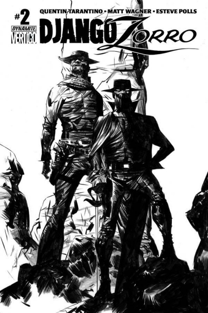 Django / Zorro #2 (50 Copy Lee B&W Cover)