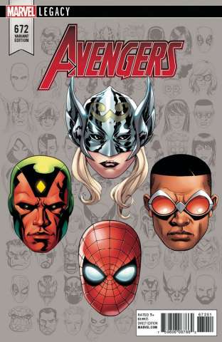 Avengers #672 (McKone Legacy Headshot Cover)