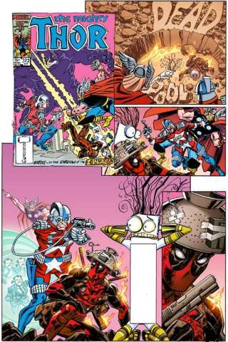 Deadpool #14 (Koblish Secret Comic Cover)