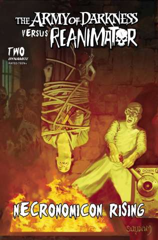 The Army of Darkness vs. Reanimator: Necronomicon Rising #2 (Suydam Cover)