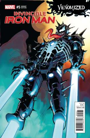 Invincible Iron Man #5 (Leonardi Venomized Cover)