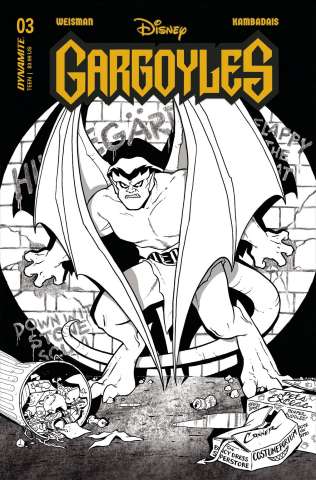 Gargoyles #3 (75 Copy Conner B&W Cover)