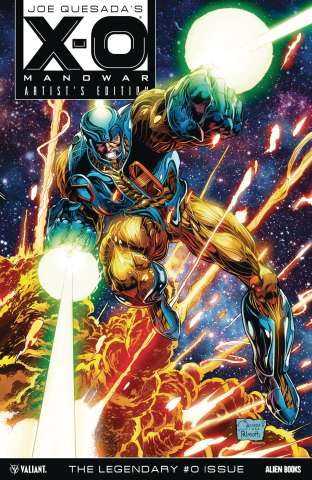 X-O Manowar #0 (Quesada & Palmiotti Recolored Cover)