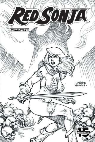 Red Sonja #8 (30 Copy Linsner B&W Cover)