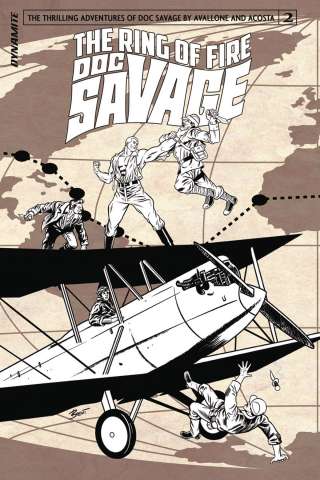 Doc Savage: The Ring of Fire #2 (10 Copy B&W Cover)