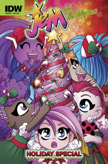 Jem and The Holograms Holiday Special (Subscription Cover)