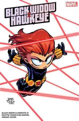 Black Widow & Hawkeye #4 (Skottie Young Big Marvels Cover)