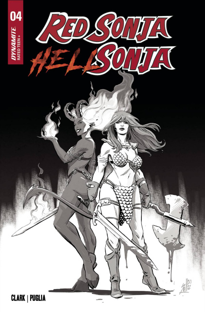 Red Sonja: Hell Sonja #4 (7 Copy Spalletta Line Art Cover)