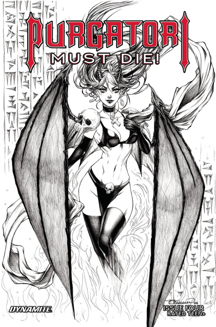 Purgatori Must Die! #4 (5 Copy Turner B&W Cover)