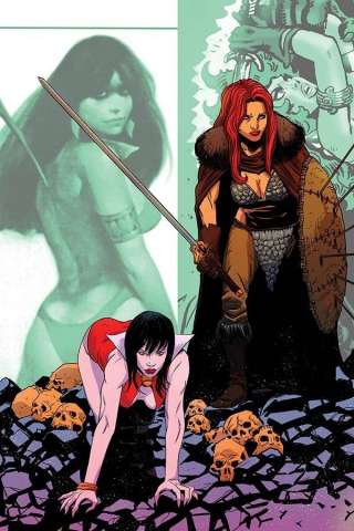 Vampirella / Red Sonja #10 (30 Copy Moss Virgin Cover)