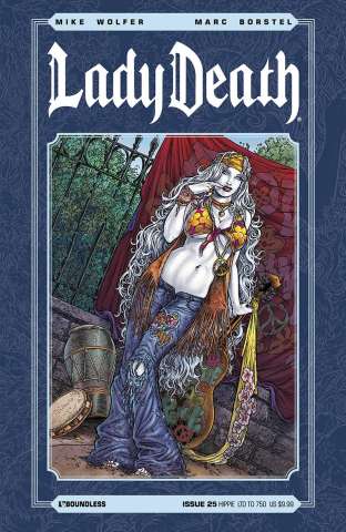 Lady Death #25 (Hippie Cover)