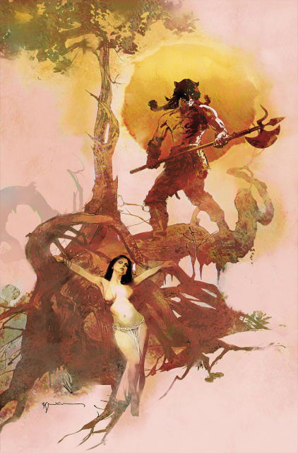 Fire and Ice #1 (Sienkiewicz Metal Premium Cover)