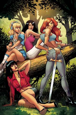 Red Sonja and Vampirella Meet Betty and Veronica #7 (30 Copy Sanapo Virgin Cover)