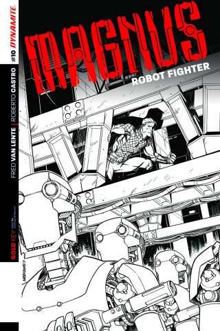 Magnus, Robot Fighter #10 (25 Copy Smith B&W Cover)