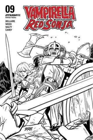 Vampirella / Red Sonja #10 (40 Copy Romero B&W Cover)