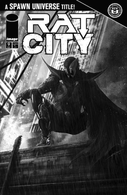 Spawn: Rat City #9 (Adams B&W Cover)