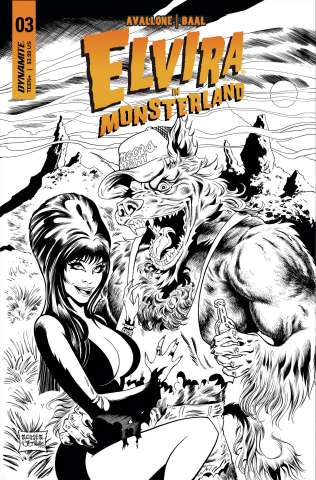 Elvira in Monsterland #3 (7 Copy Acosta B&W Cover)