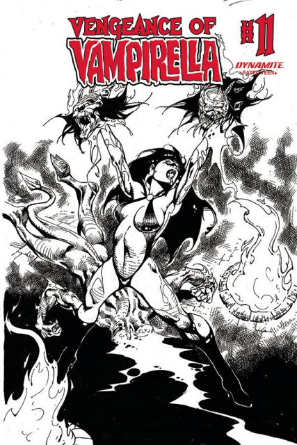 Vengeance of Vampirella #11 (11 Copy Castro B&W Cover)