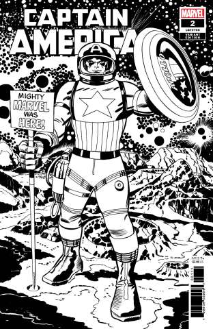 Captain America #2 (Kirby B&W Remastered Cover)