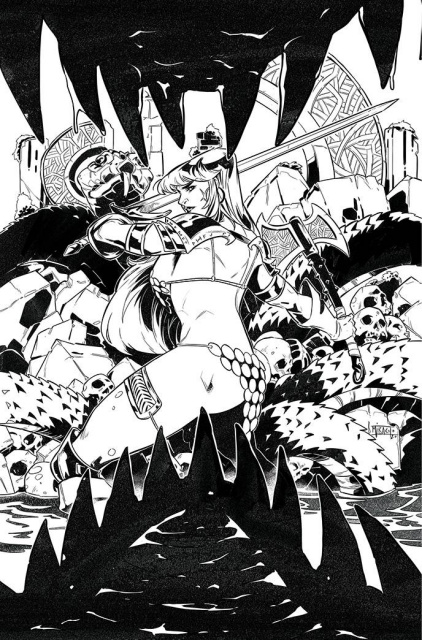Red Sonja #26 (15 Copy Miracolo B&W Virgin Cover)