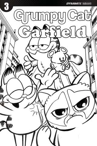 Grumpy Cat / Garfield #3 (30 Copy Ruiz B&W Cover)