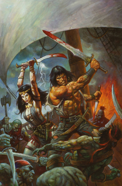 Conan the Barbarian #7 (Horley Virgin Cover)