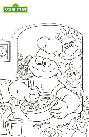 Sesame Street #3 (Coloring Book Sketch Cover)