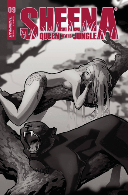 Sheena: Queen of the Jungle #9 (20 Copy Besch B&W Cover)