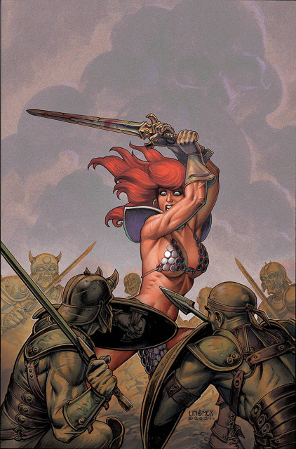The Invincible Red Sonja #2 (Linsner Virgin Cover)