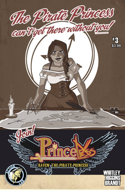 Princeless: Raven, The Pirate Princess #3 (Higgins & Brandt Cover)