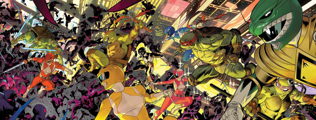 Mighty Morphin Power Rangers / Teenage Mutant Ninja Turtles II #1 (Double Gatefold Mora Cover)