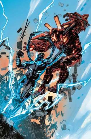 Batman: The Brave and The Bold #4 (Mike Deodato Jr Blue Beetle Movie Cover)