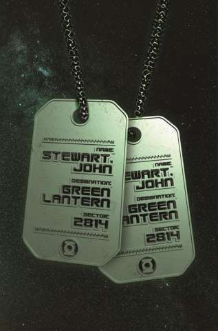Green Lantern: War Journal #1 (John Stewart Glow-In-The-Dark Dog Tag Card Stock Cover)