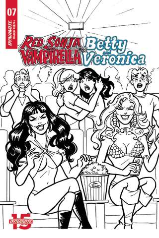 Red Sonja and Vampirella Meet Betty and Veronica #7 (10 Copy Parent B&W Cover)