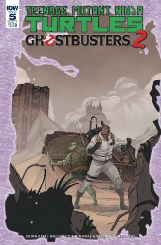 Teenage Mutant Ninja Turtles / Ghostbusters 2 #5 (Shoening Cover)