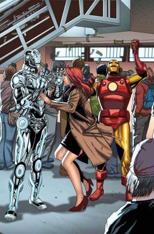Superior Iron Man #4 (Larroca Welcome Home Cover)