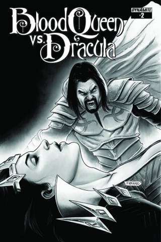 Blood Queen vs. Dracula #2 (15 Copy Neves B&W Cover)